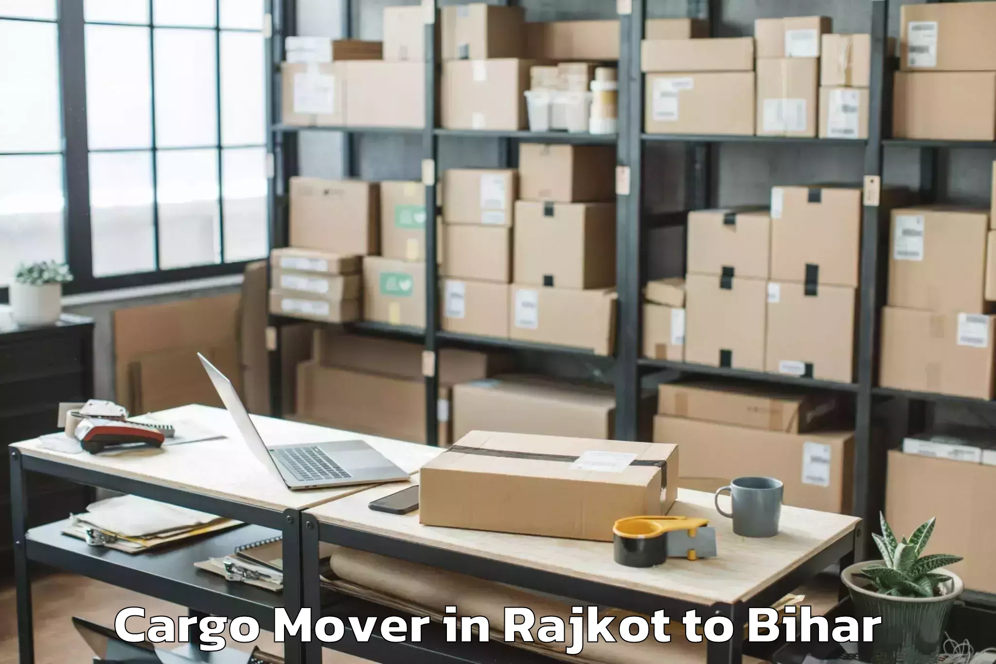 Reliable Rajkot to Waris Aliganj Cargo Mover